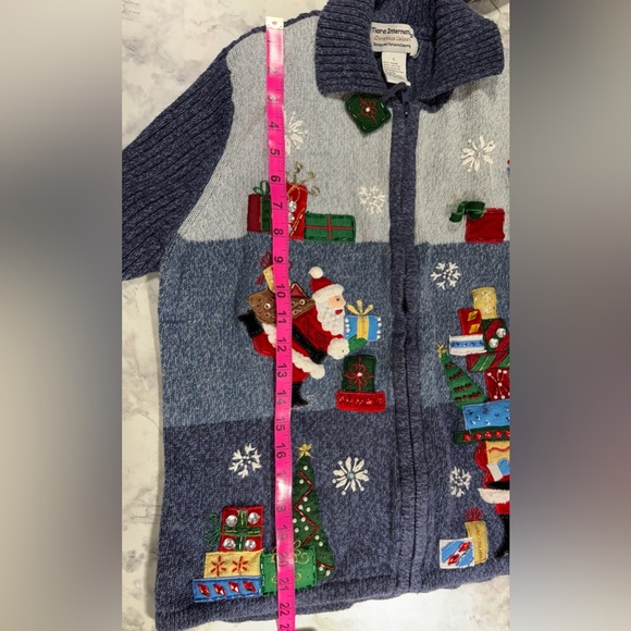 Vintage Tiara International Christmas Sweater sz L - Picture 5 of 8